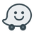 Logo Waze untuk navigasi ke Tuah Cemerlang Homestay Pokok Sena Kedah